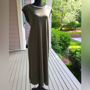 Nicole Miller Olive Green Knit Dress